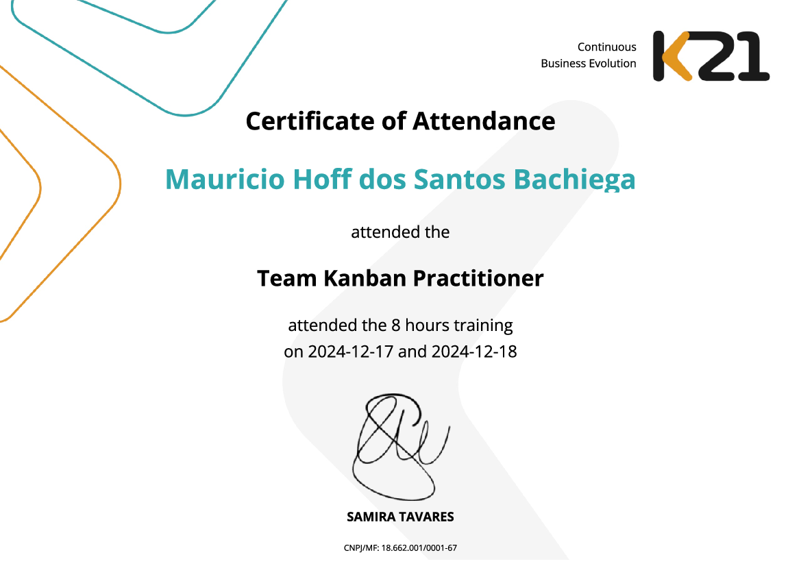 Certificado K21